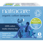 Natracare Regular Non-Applicator Organic Cotton Tampons 10’s