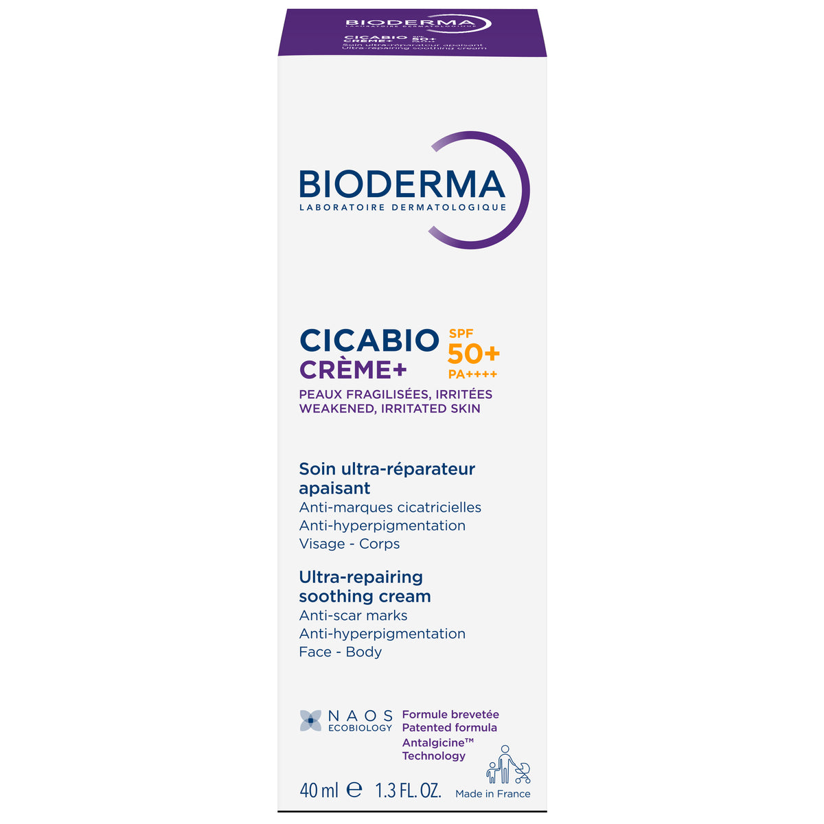 BIODERMA CICABIO CREME+ SPF50+ 40ML