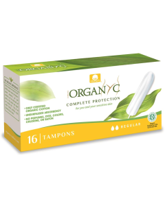 Organyc Organic Cotton Tampons Regular 16 Pack