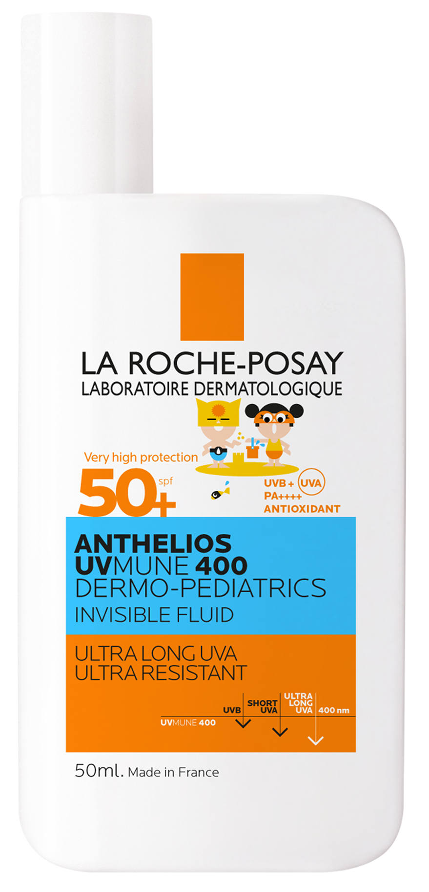 La Roche-Posay Anthelios UVMune 400 Dermo-Pediatrics Ultra Light Invisible Fluid SPF50+ 50ml