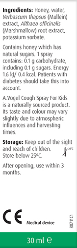 A.Vogel Cough Spray for Kids 30ml