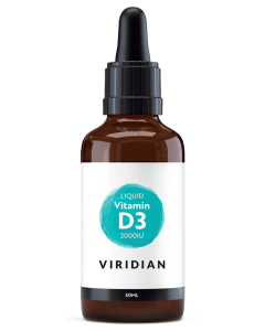 Viridian Liquid Vitamin D3 Drops 2000iu 50ml