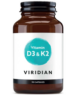 Viridian Vitamin D3 & K2 90 Veg Caps