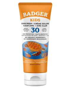 Badger Broad Spectrum Sunscreen Kids SPF30 87mL