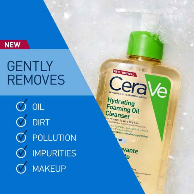 CeraVe Hydrating Foaming Oil Cleanser