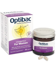 OptiBac Probiotics For Women Intimate Flora 30 Capsules