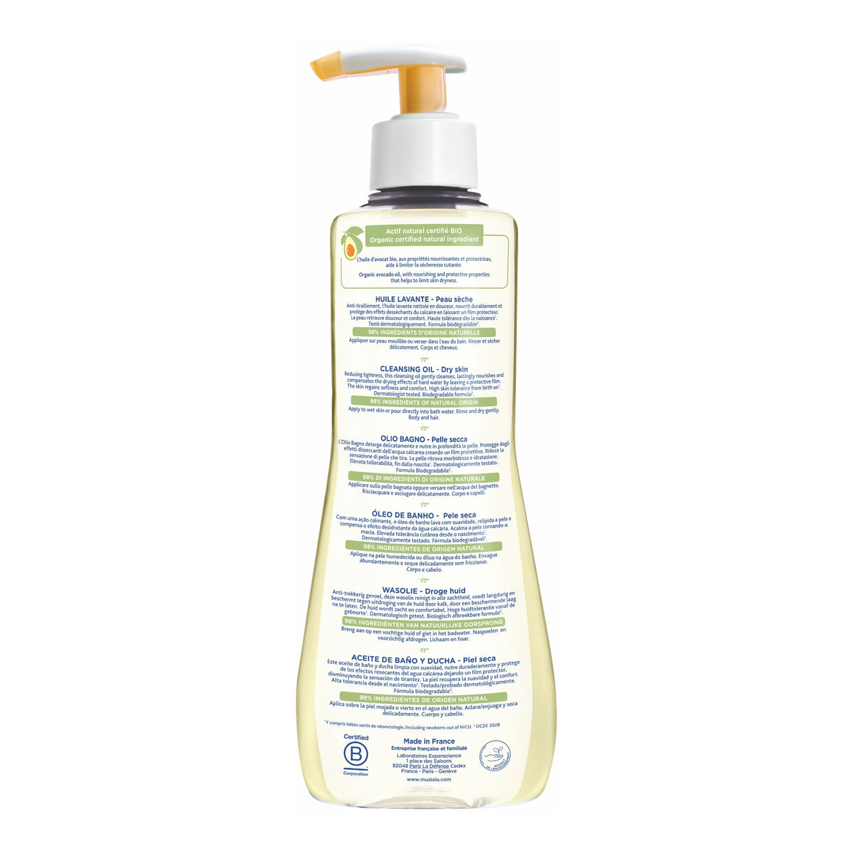 Mustela Cleansing Oil 500ml