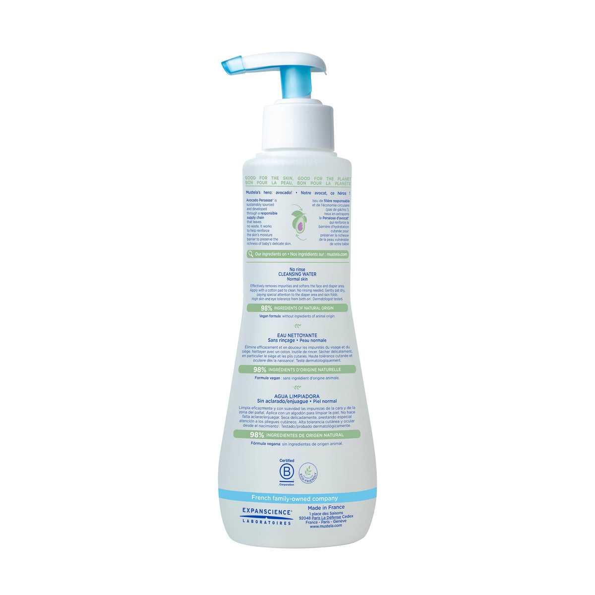 Mustela No Rinse Cleansing Water 300ml