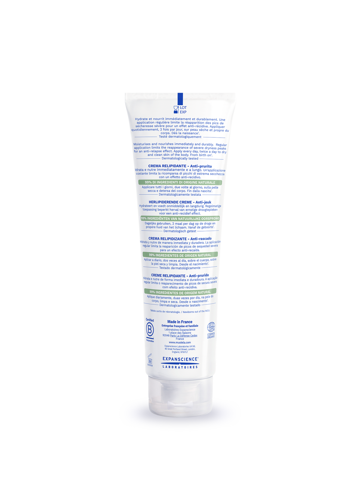 Mustela Stelatopia+ Lipid-replenishing Cream Anti-itching