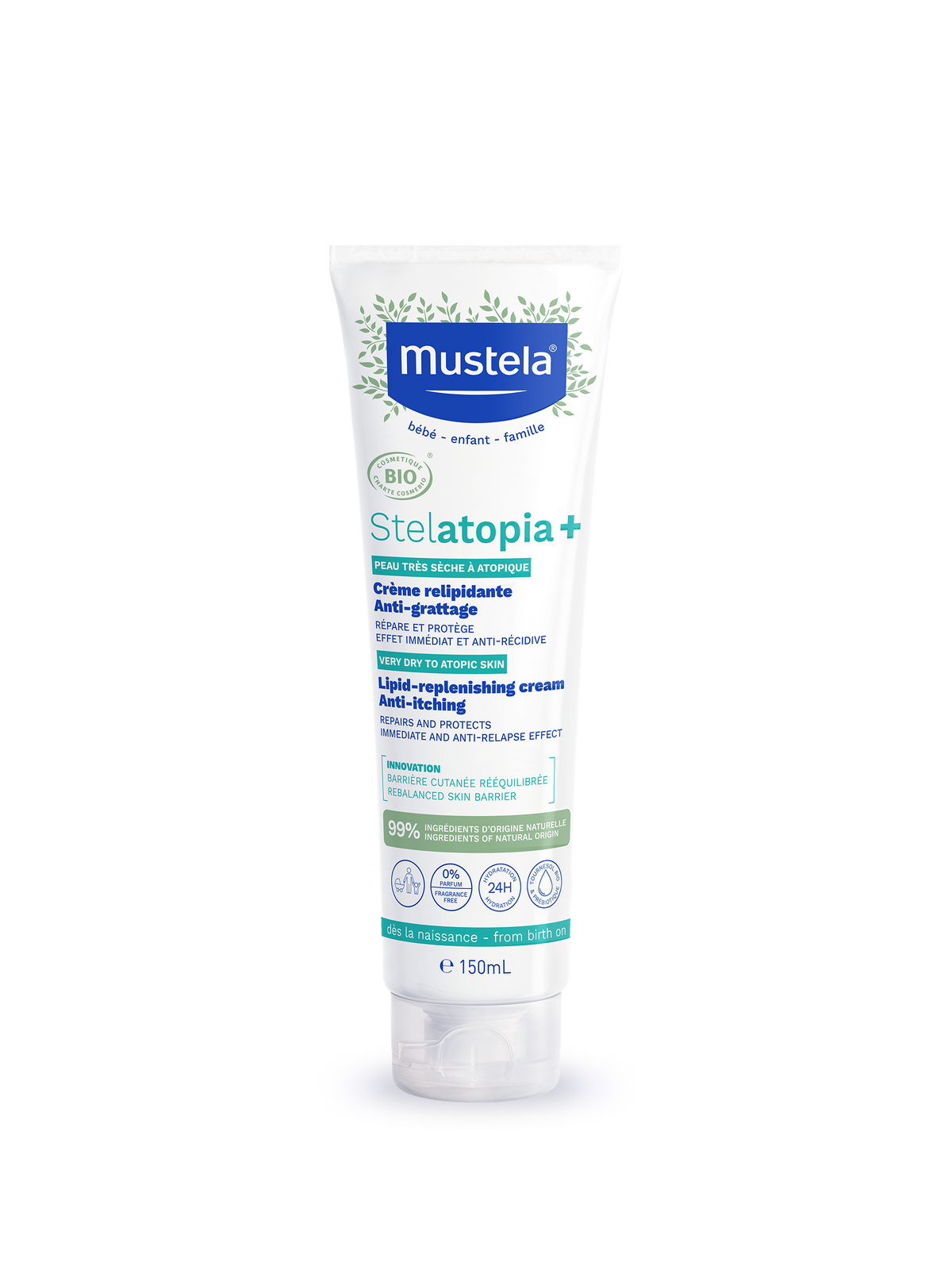 Mustela Stelatopia+ Lipid-replenishing Cream Anti-itching