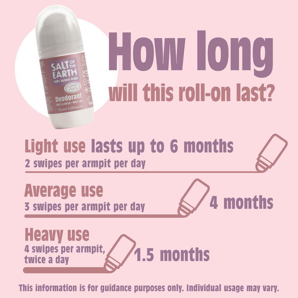 Salt of the Earth Lavender & Vanilla Natural Roll-On Deodorant