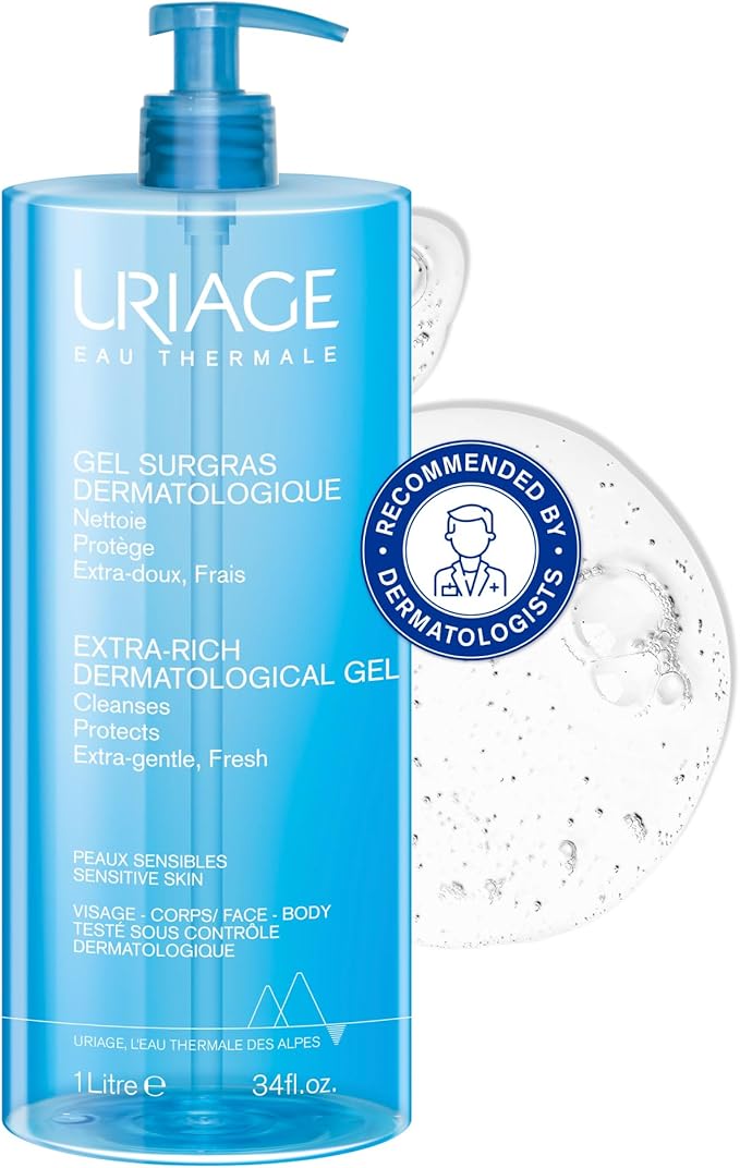 Uriage Extra-Rich Dermatological Cleansing Gel 1L