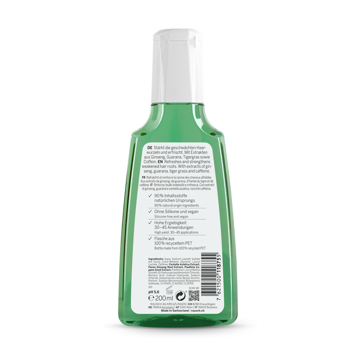 Rausch Caffeine Shampoo with Ginseng 200ml
