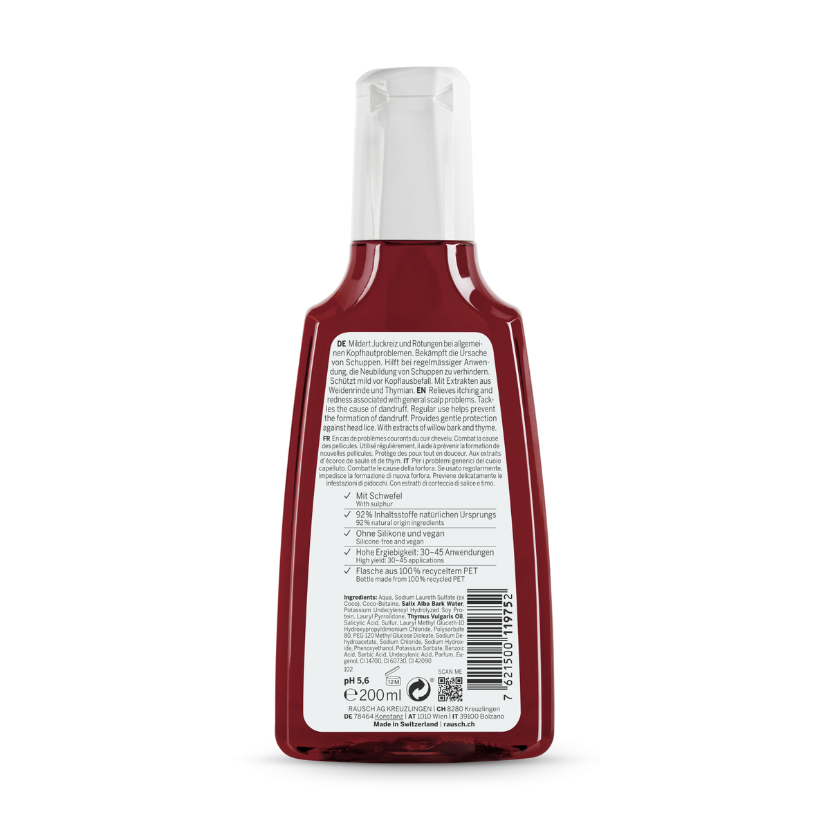 Rausch Willow Bark Treatment Shampoo for Problematic Scalp and Hair 200ml