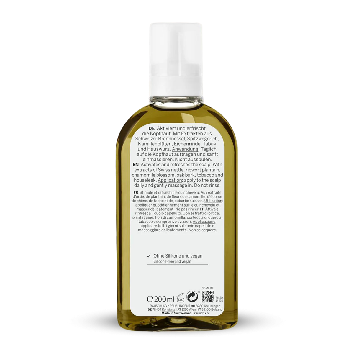 Rausch Swiss Herbal Hair Tonic For Healthy Hair 200ml