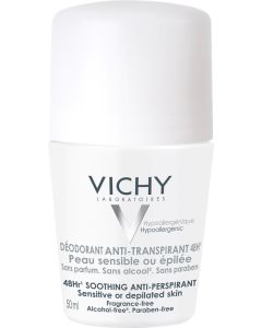 Vichy 48hr Soothing Anti-Perspirant - Sensitive or Depilated Skin 50ml