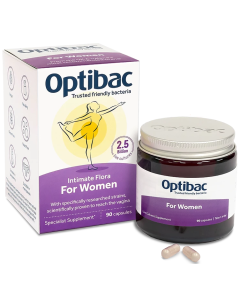OptiBac Probiotics For Women Intimate Flora 90 Capsules