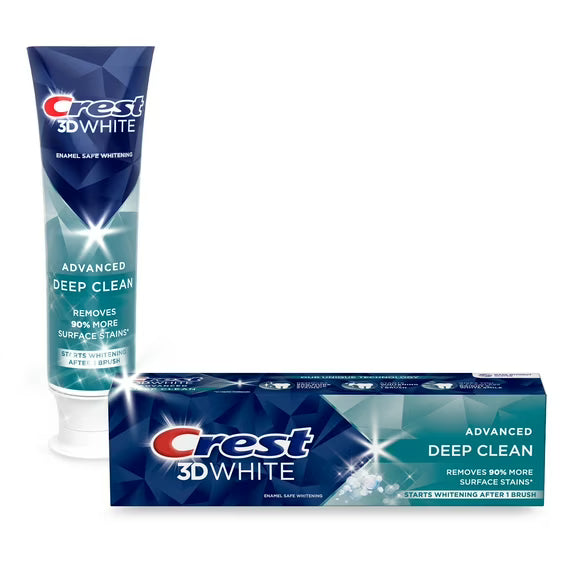 Crest 3D Whitening Toothpaste Advanced Deep Clean 3.3 Oz (93g)