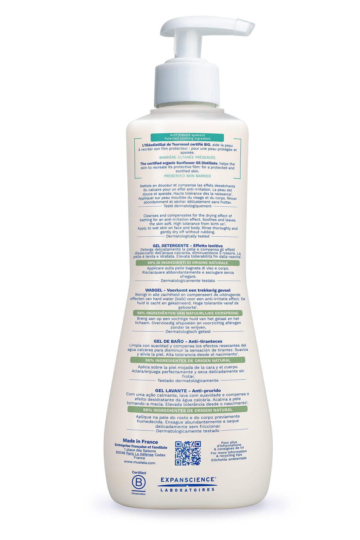 Mustela Stelatopia Cleansing Gel 500ml
