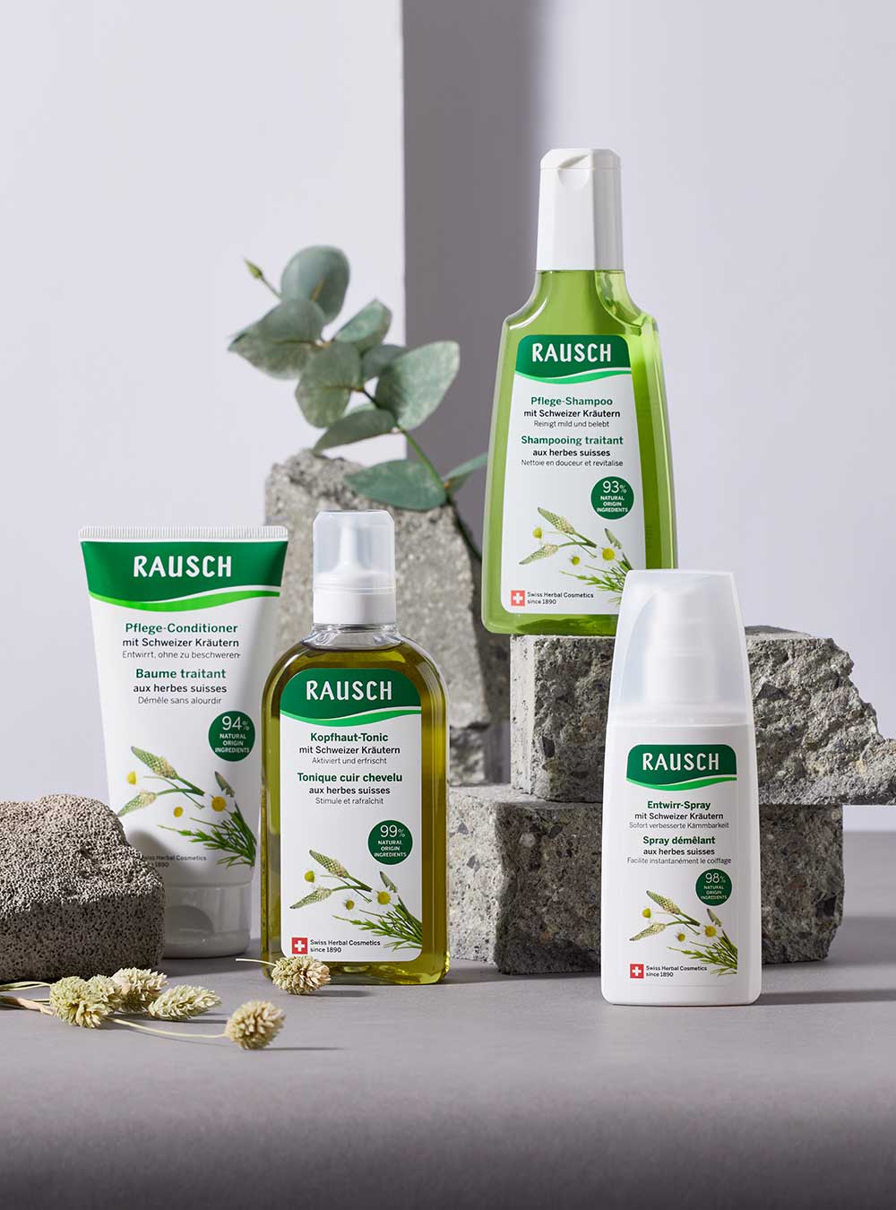Rausch Detangling spray conditioner with Swiss herbs 100 ml