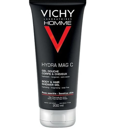 Vichy Homme Hydra Mag C Body and Hair Shower Gel 200ml