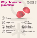 Nutriburst Radiance Renew Collagen Builder Vitamin Gummies Blueberry - 60 Gummies