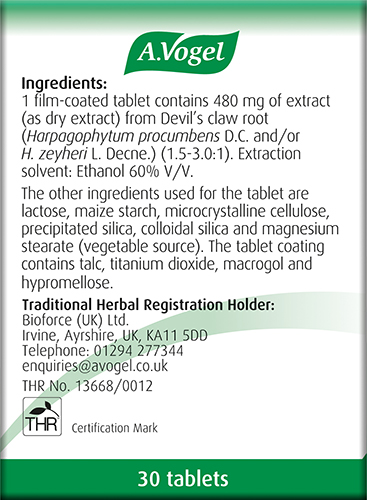 A. Vogel Atrosan Devil's Claw Tablets