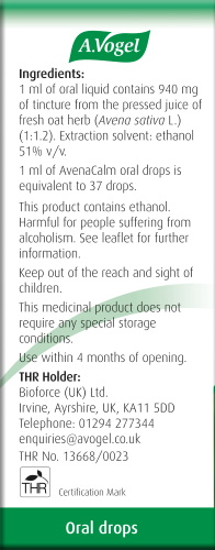 A. Vogel AvenaCalm Avena Sativa Oral Drops 50ml