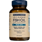 Wiley's Finest Wild Alaskan Fish Oil Peak EPA, 1000mg 60 Capsules