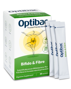 OptiBac Probiotics Bifidobacteria & Fibre 30 Sachets