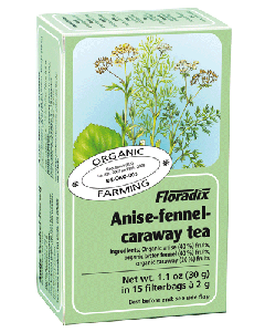 Floradix Anise Fennel & Caraway Organic Herbal Tea 15 filterbags