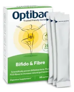 OptiBac Probiotics Bifidobacteria & Fibre 10 Sachets