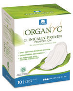 Organyc Organic Cotton Moderate Flow Period Pads Folded 10 Pack