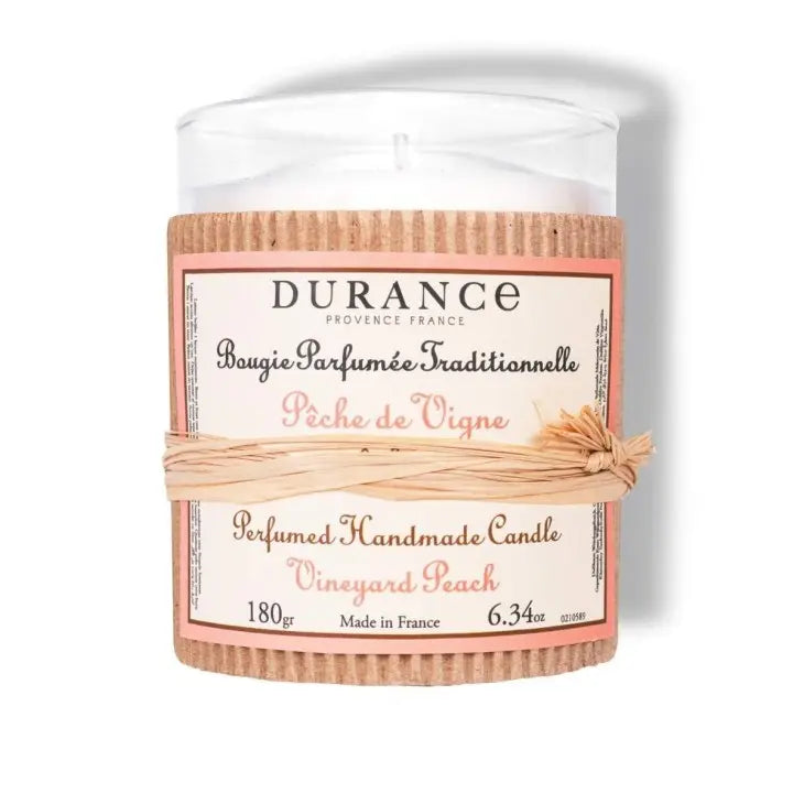 Durance Perfumed handmade Candle 180 gr 6.34 oz Vineyard Peach