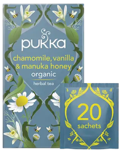 Pukka Chamomile, Vanilla & Manuka Honey Tea x 20 bags