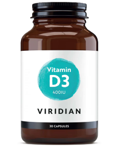 Viridian Vitamin D3 400iu 30 Veg Caps