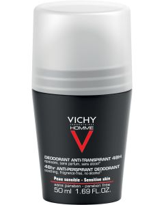Vichy Homme 48hr Anti Perspirant Sensitive Skin Deodorant Roll-on 50ml