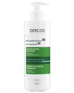 Vichy Dercos Anti-Dandruff Advanced Action Shampoo for Normal to Oily Hair 390ml