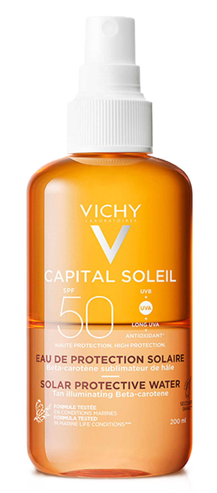 Vichy Ideal Soleil Solar Protective Water Enhanced Tan SPF50, 200ml