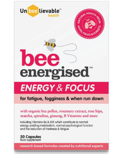 Unbeelievable Bee Energised Energy & Focus 20 Capsules