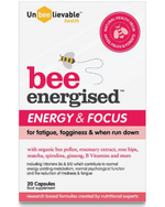 Unbeelievable Bee Energised Energy & Focus 20 Capsules