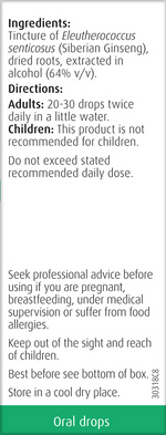 A.Vogel Siberian Ginseng Oral Drops 50ml
