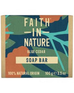 Faith in Nature For Men Blue Cedar Soap 100g - Essentials London / Pharmacy & Clinic