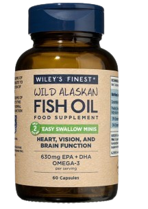 Wiley's Finest Easy Swallow Mini EPA & DHA Omega-3 60 Capsules