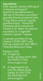 Jan de Vries Hawthorn-Garlic Complex 90 Capsules
