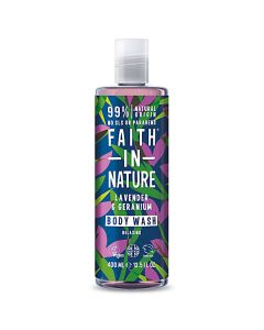 Faith in Nature Lavender & Geranium Body Wash 400ml - Essentials London / Pharmacy & Clinic
