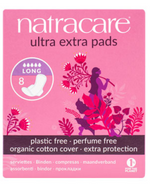 Natracare Ultra Extra Long Period Pads With Wings 8's