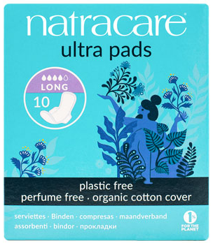 Natracare Ultra Long Period Pads With Wings 10's