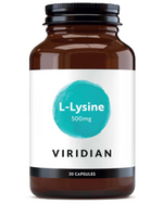 Viridian L-Lysine 500mg 30 Veg Caps