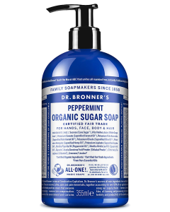 Dr.Bronner's Peppermint Organic Sugar Soap 355ml